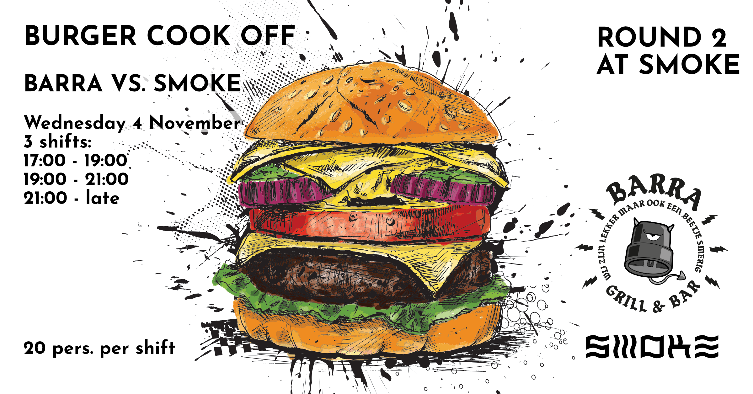 Burger Cook-Off Round 2 at Smoke